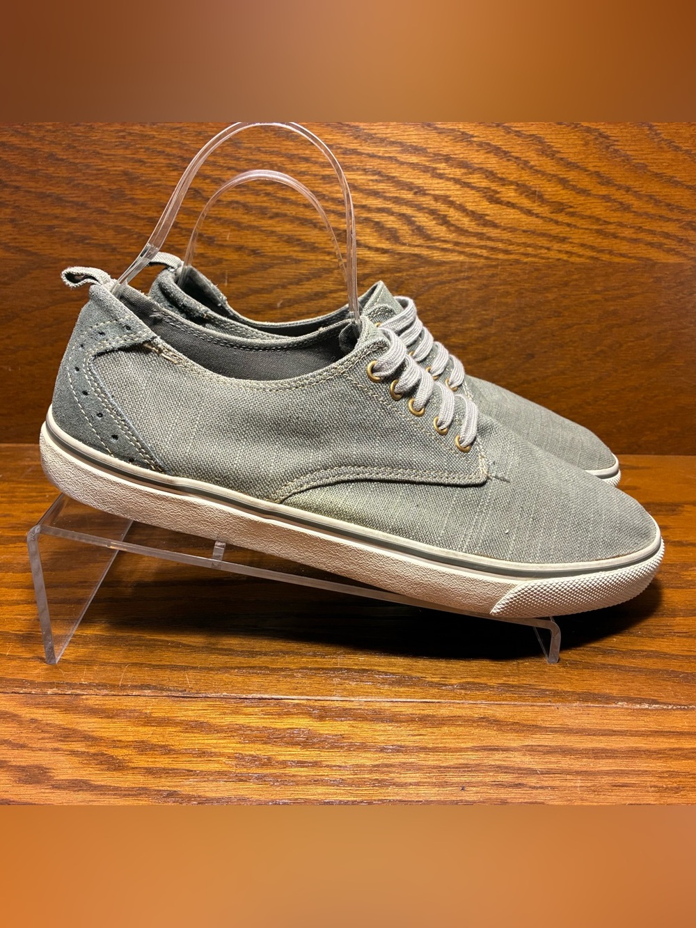 Gap Canvas Suede Low Top Lace Up Sneakers Gray Men’s Size 11